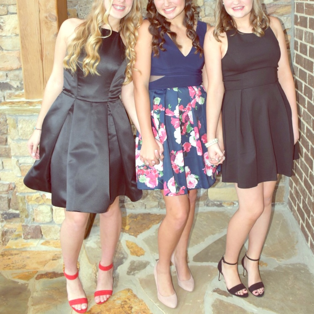 Hoco Dance Wedding Party BLACK DRESS